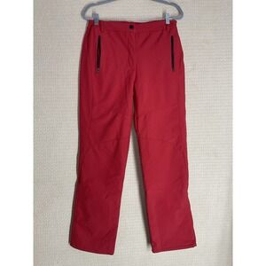Snow Pants Womens Size XL Red Fleece Lined 32x31 Snowboard‎ Ski Outdoor Winter